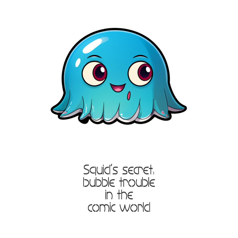 Squid Secret Bubble Trouble Mug Design 